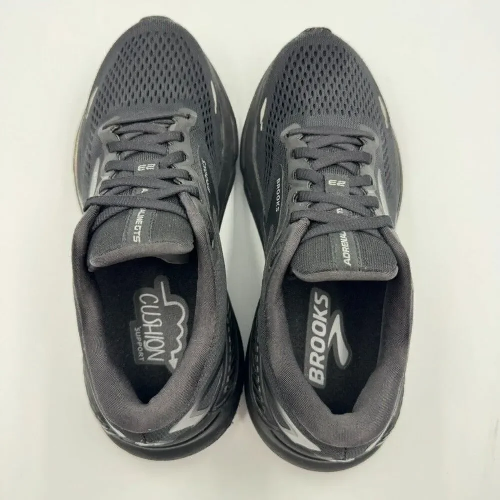Brooks Womens 6.5 Black Adrenaline GTS 23 Running Shoes Support Cushion